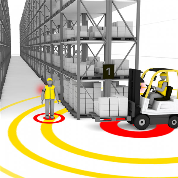 Proximity system for forklifts