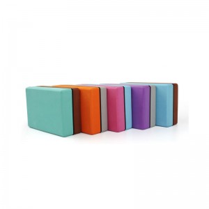 Blok jongkok yoga busa EVA anti-selip warna khusus ramah lingkungan premium dengan kepadatan tinggi