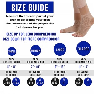 Хөлийн шахалтын ханцуй Ургамлын фасцитийг намдаах оймс Эмэгтэйчүүдийн шагай ханцуйны шахалтыг дэмжих хөлний өвдөлтийг намдаах хөлний өвдөлтийг намдаах оймс