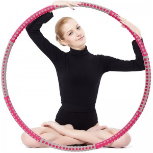 Stainless steel Exercise Hula Hoops-8 knots