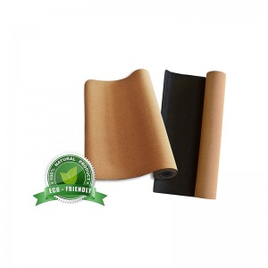 Eco- friendly custom print mat cork natural rubber premium yoga mats