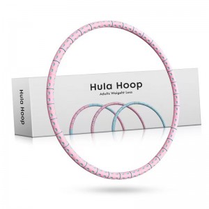Assembled Fitness Hoop with 6-7-8 Sessions for daily Fitness Training Office Workout or Abdominal Contouring with Innovative Wavy Ridges Soft Padding