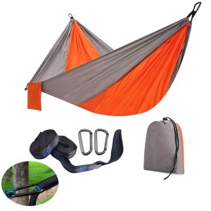 Camping Hammock Double & Single Portable Hammocks with 2 Tree Straps,  Lightweight Nylon Parachute Hammocks for Backpacking, Travel, Beach,  Backyard, Patio, Hiking