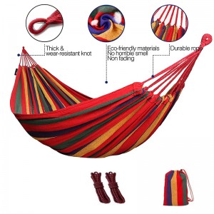 Garden Cotton Hammock Comfortable Fabric Hammock with Tree Straps for  Hanging Durable Hammock Up to 450lbs Portable Hammock with Travel Bag Technical Details
