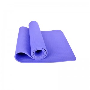 Yogamat mei riem, 1/3 inch ekstra dikke yogamat dûbelsidich non-slip, profesjonele TPE yogamatten foar froulju manlju