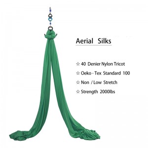10M Premium Aerial Silks Equipment Yoga Pilates Akrobatiki Tans üçin Howa ogaoga Antigravity Hammock Trapeze, Air Yoga Aerial Yoga Hammock