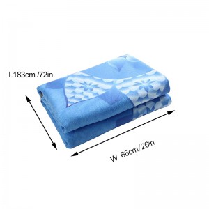 Matstorlek Active Dry Non-Slip Fukttransporterande svettabsorberande mikrofiber Hot Yoga Handduk för kvinnor