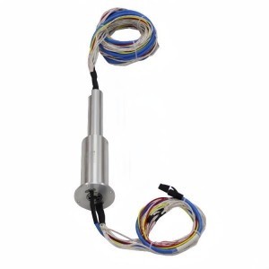 Ingiant 50mm Solid Shaft Ethernet Slip Ring 1 Channel Ethernet Combination Power and Signal
