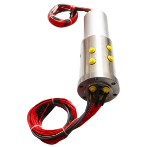 Ingiant Gas-electric hybrid slip ring through hole 30mm combined 4 channels pneumatic slip ring