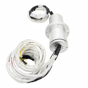 Ingiant DHS095 series 4 channels fiber optic and 27 channels electric hybrid slip ring