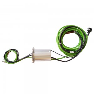 Ingiant solid shaft slip ring for construction machinery