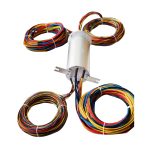 Ingiant Solid shaft capsulated slip ring diameter 120mm 17 channels with flange