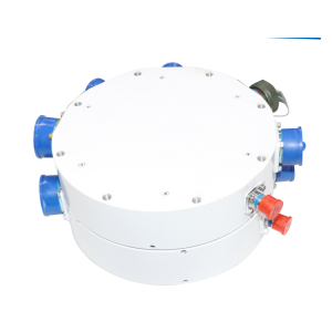 High-end customized photoelectric slip ring, using aviation plug connector, 69 channels power combined with 2 channels optical fiber