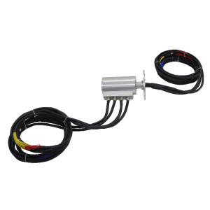 Ingiant 130mm solid shaft high current waterproof slip ring 4 channels 300A for engineering machinery