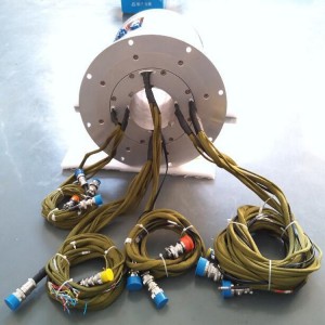 Ingiant slip ring with aviation plug at stator end for Industrial machine machining centers