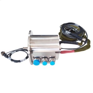Ingiant photoelectric combination slip ring 28 electrical channels combination 2-way (armored) single-mode fiber
