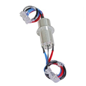 Ingiant optoelectronic slip ring diameter 55mm 45 channel combination of two optical fibers