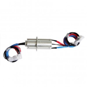 Ingiant optoelectronic slip ring diameter 55mm 45 channel combination of two optical fibers