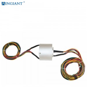 Ingiant through bore slip ring for agricultural machineries