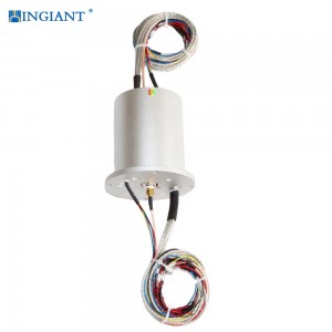 Ingiant solid shaft slip ring for engineering machinery