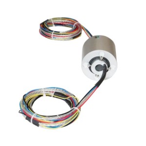 High precision through hole slip ring DHK012F-7 with ID 12mm 7rings 5Aslipring