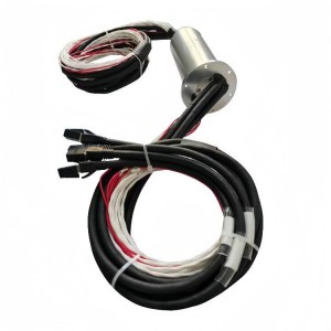 Customized Gigabit Ethernet slip ring inner diameter 62mm hybrid 4-channel Gigabit network