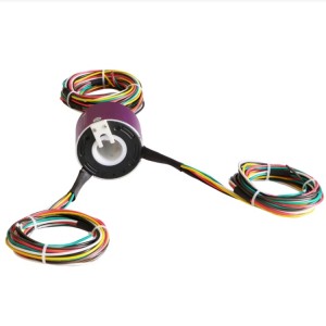Ingiant through hole slip ring hole diameter 30mm 12 channels of 10A electrical power and signals