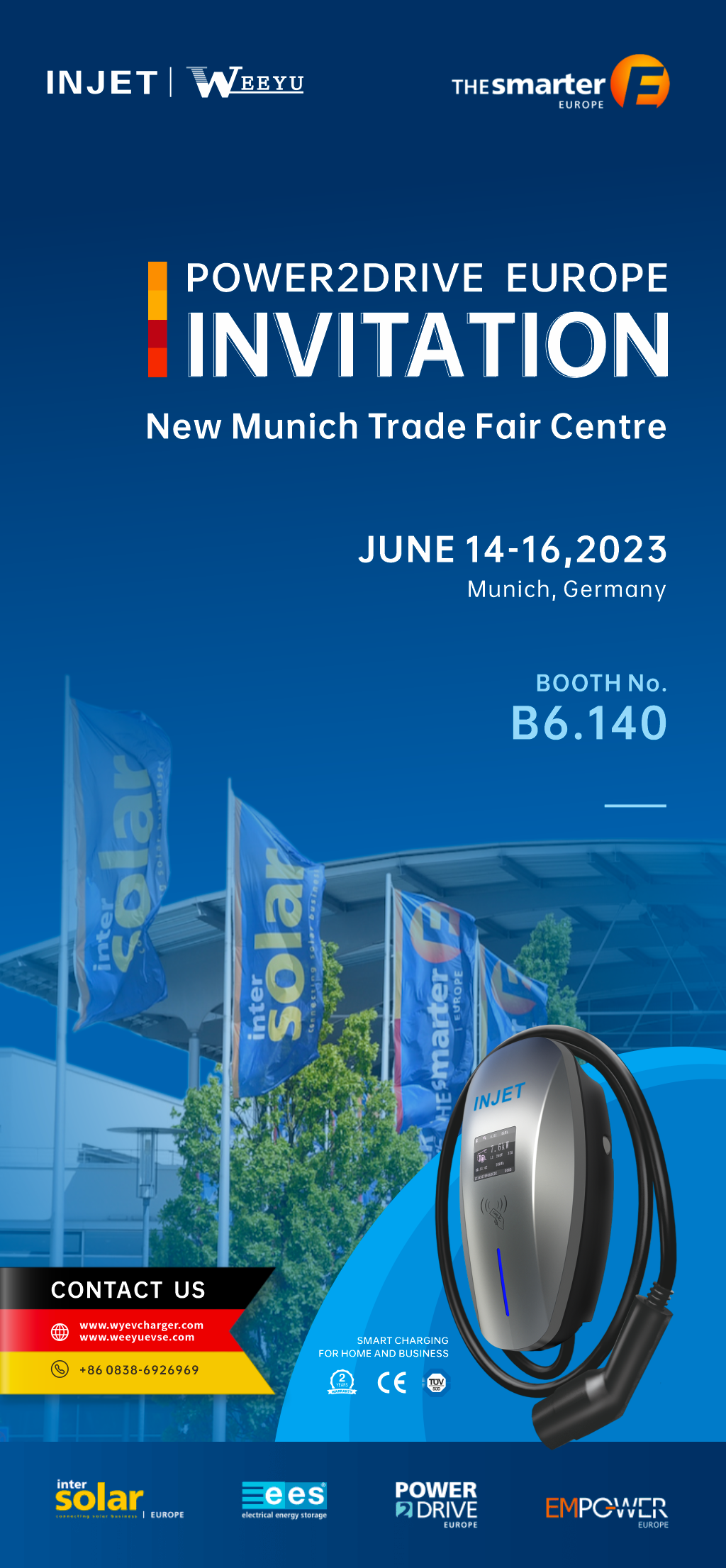 INJET Invites Partners to Visit Booth B6.140 at Power2Drive Europe 2023 in Munich