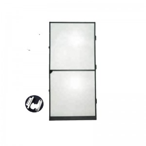 Chinese wholesale Aluminum Frame Door Custom Magnetic Fly Screen Retractaway Screen Door