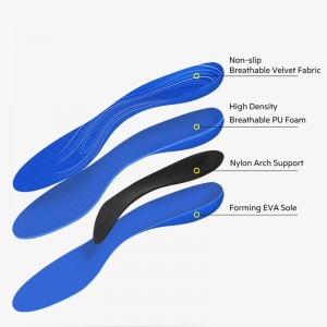 Chinese wholesale 3/4 Length Arch Support Insoles Perfect for Sandals