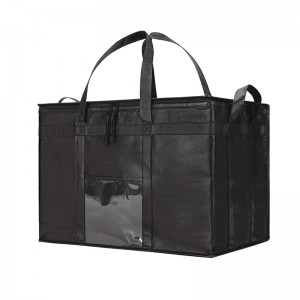 Black insulated bag eco friendly cooler bags bl...