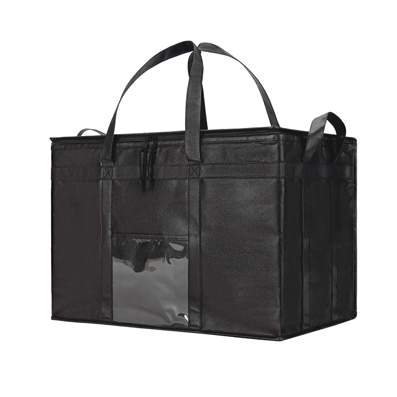 Black insulated bag eco friendly cooler bags black lunch cooler bag Featured Image