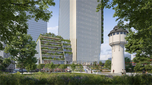 UNStudio Designs Tower in Germany, Focusing on Environmental and Social Sustainability