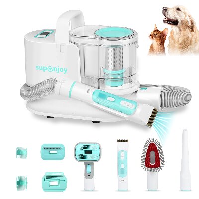 Hot Sell 6-in-1 Dog Cat Vacuum Cleaner Pet Grooming Vacuum For All Pet Hair