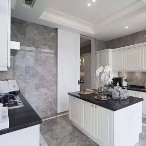 Matte Tile for Kitchen Backsplash,Fireplace and Bathroom Grey Marble Tile
