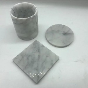 WORHE Candle Holders True Natural Marble