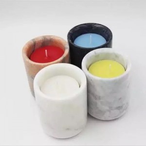 WORHE Candle Holders True Natural Marble