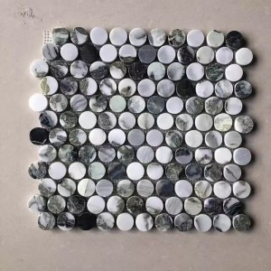Natural Green Marble Stone mosaic Tile For Wall And Floor decoration for bathroom floor hotel