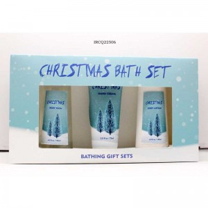 Christmas Style Bath Set Wholesale Romantic Full Body Hoytining Body Wash and Private Body Cream
