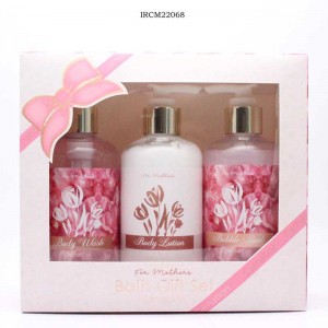 Pink Tulip Mother’s Day Skin Care Body Wash Body Lotion Bubble Bath for Women with FDA