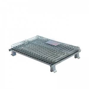 Collapsible Metal Steel Wire Mesh Pallet Container