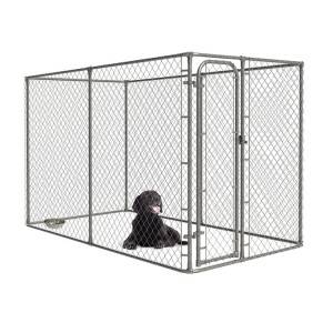 High definition Pet Display Cage - Durable Chain Link Large Dog Kennel Galvanized Outside – Tian Yilong