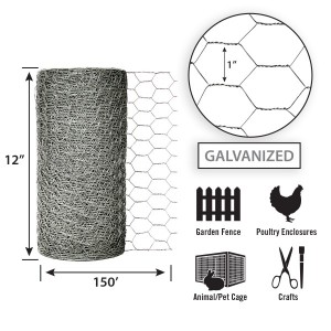 Electro Galvanized Chicken Wire Netting For Animal Housing