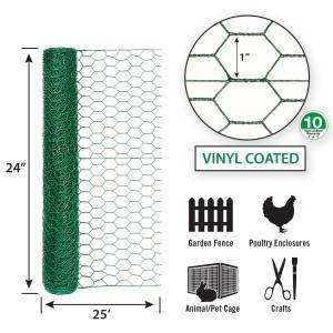 Pvc Coated Chicken Wire Mesh with Accessories