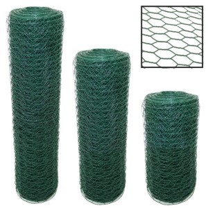 UV Resistance PVC Coated Hexagonal Chicken Wire Netting For Garden