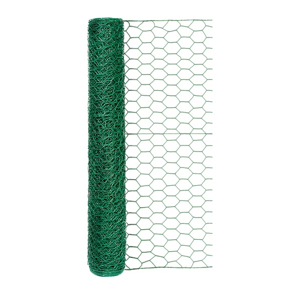 UV Resistance PVC Coated Hexagonal Chicken Wire Netting For Garden