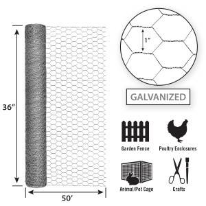 Construction Hexagonal Wire Mesh Double Line Wire Top Bottom