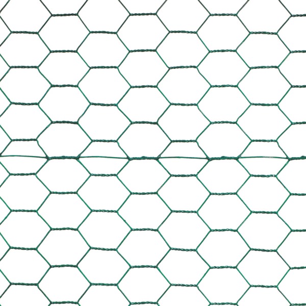 Hexagonal Chicken Wire Netting Green 25 mm with PVC Coated
