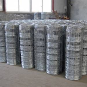 Rust Resistance Hot Dipped Galvanized Steel Cattle Wire Fence With CE