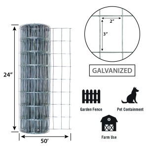2 x 4 Galvanized Welded Wire Utility Fencing